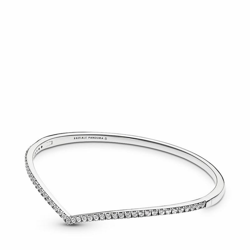 Pandora Australia Shimmering Wish Bangle Bracelet - Sterling Silver | JWRGFM475